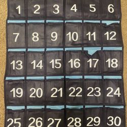 Over The Door Numbered Organizer 