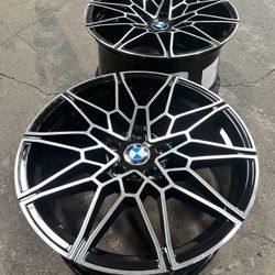 New 20” BMW Style 826M  Set of 4 Wheels Black 5x112 fit G20 330i M340i G30 530i 540i 