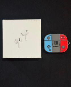 Apple airpods pro 2 with charging case and Nintendo switch case