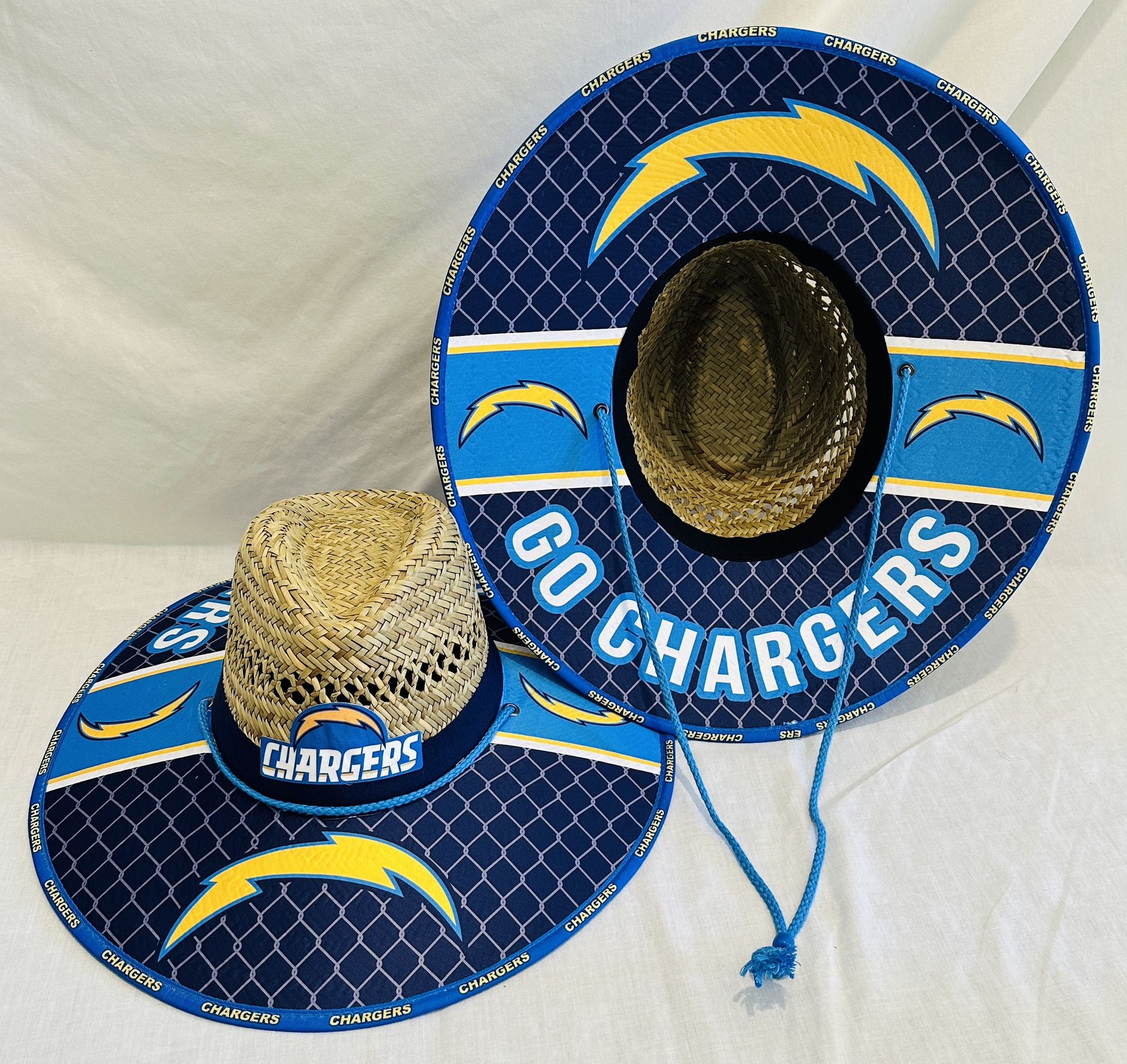 Los Angeles Chargers Straw Hat Great Fathers Day Gift 🎁 order now (I also have other Teams)