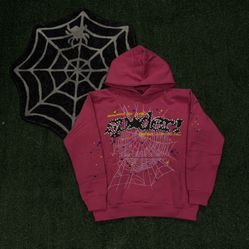 Sp5der P*nk V2 Hoodie Pink