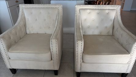 Suede Cream Couch Seats