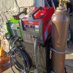 Lincoln Welder For Sale And Plasma Cutter And Cart With Xtra Tools