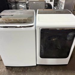 Samsung High-Efficiency Top Load Washer And Propane Dryer