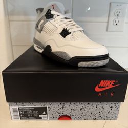 Air Jordan 4 White Cement 