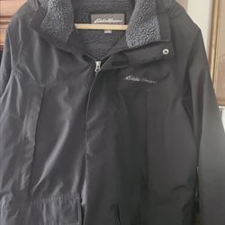 Szxl eddie Bauer mint heavy coat blk mens