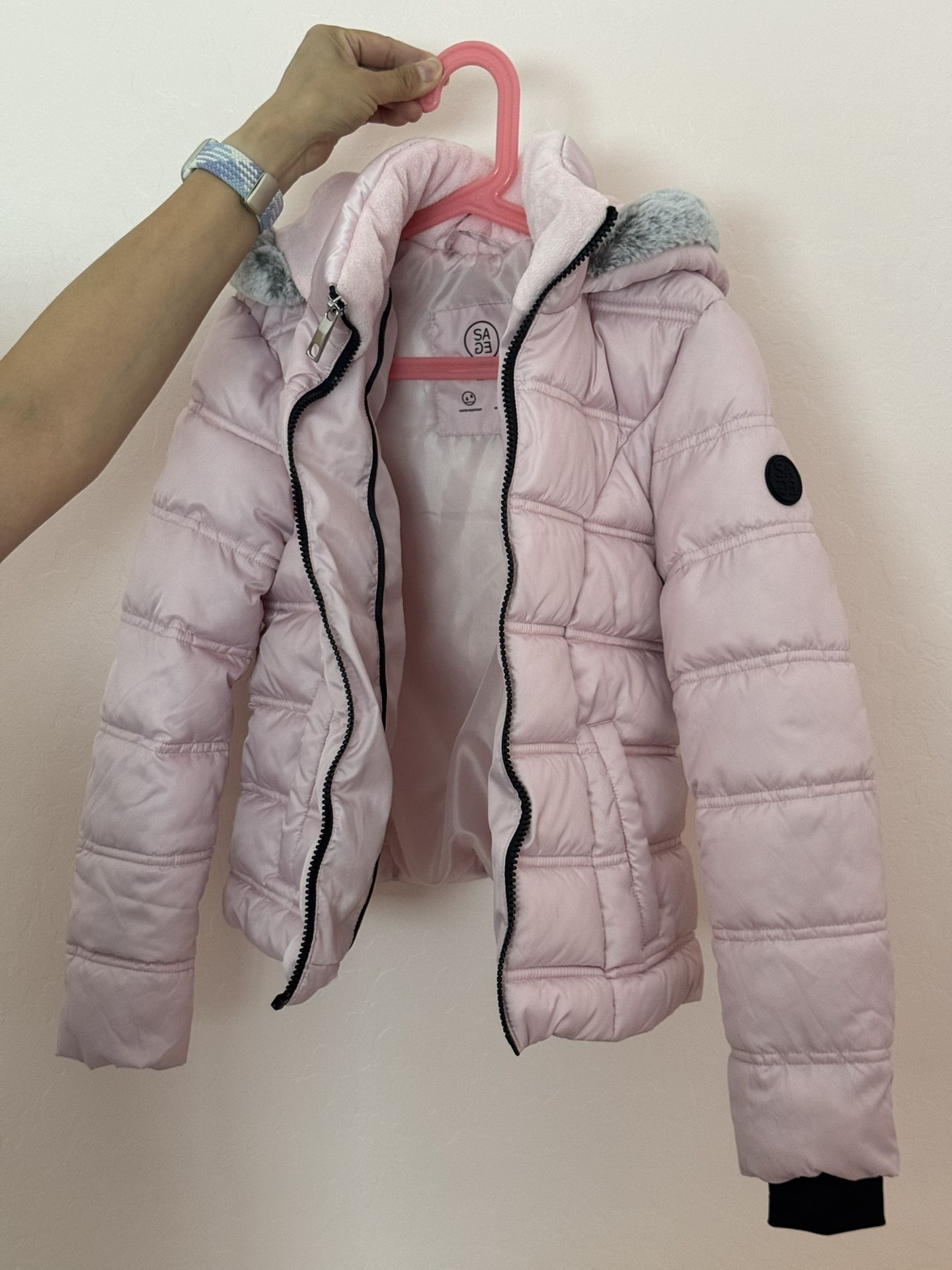 Girls Winter Puffer Jacket - Size S 