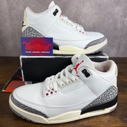 Air Jordan 3 Retro White Cement Reimagined Size 8 DN3707-100 Men’s Shoes OG Rare