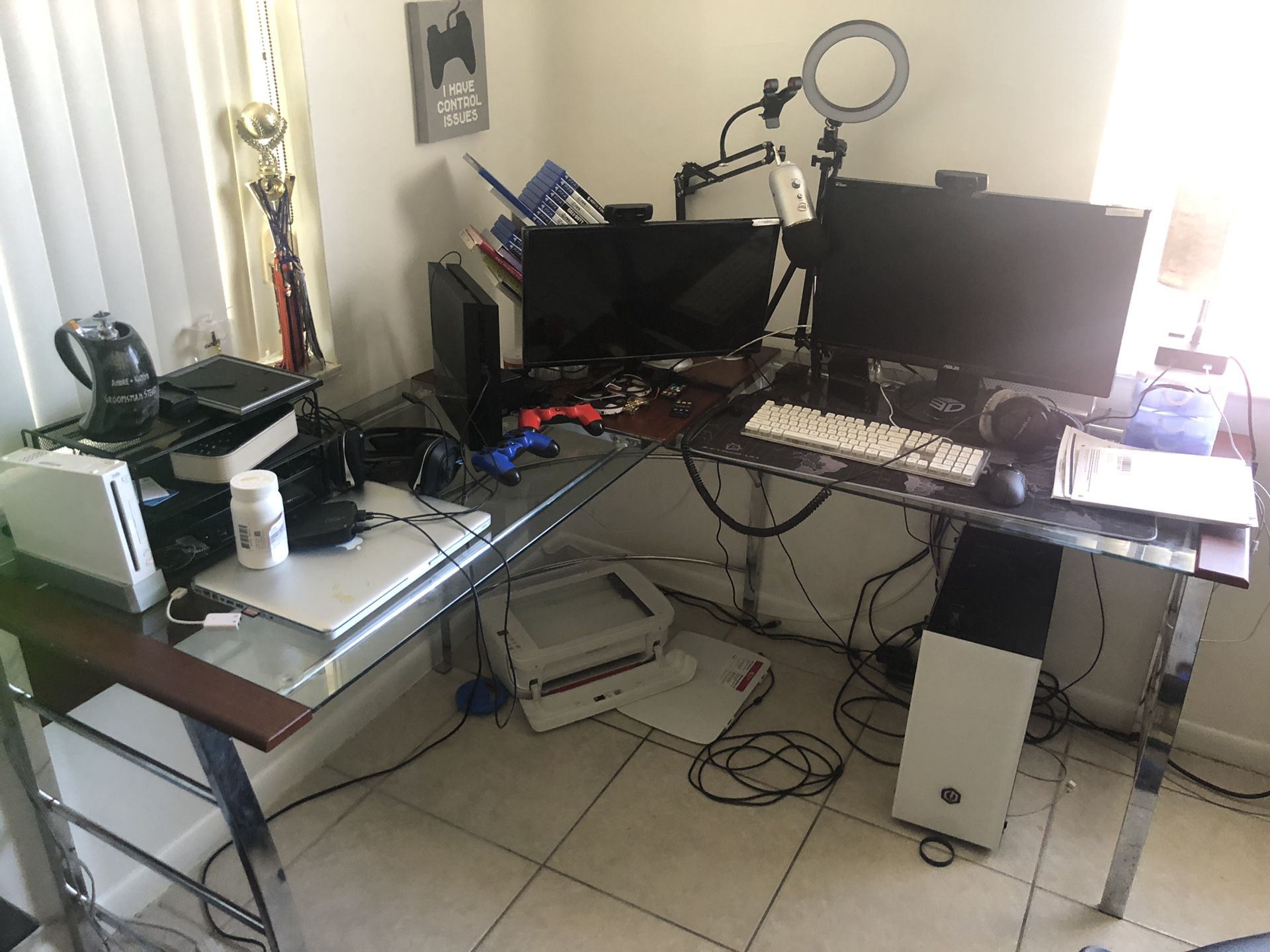 L SHAPED DESK office gaming desk escritorio
