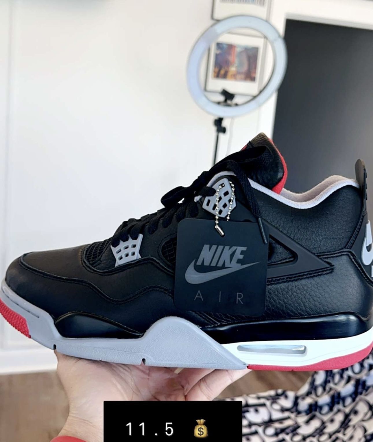 Jordan Bred 4s (reimagined)