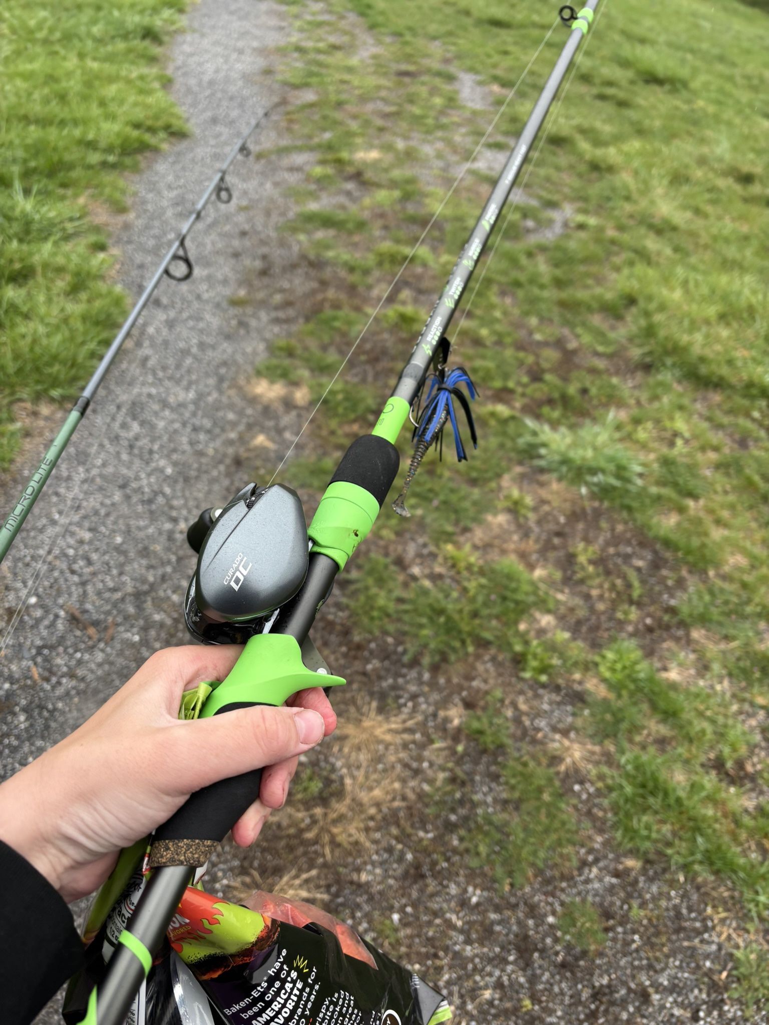 Curado dc with googan green to go rod