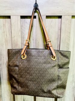 Michael Kors Signature Logo Brown Tote Bag