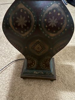 Vintage Decorative Table Lamp, Unique Floral Design