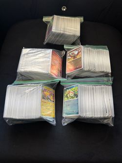 Large Lot of Pokémon Trading Cards
