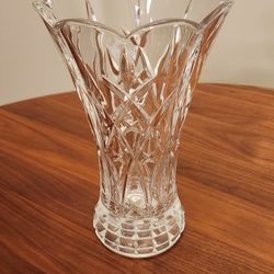 Crystal Vase 6 1/2" Wide