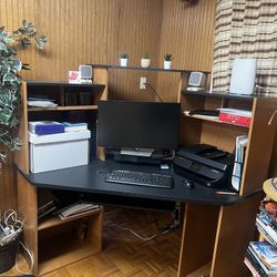 Corner Computer Hutch 