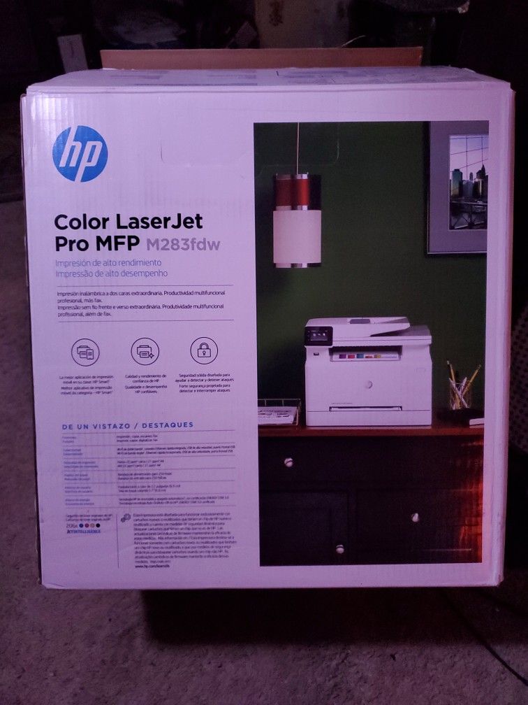 Hp Lazor Jet Printer ProMFP .M283fwd  .All In One Printer