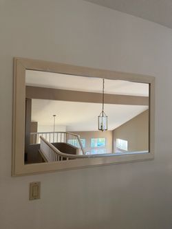 White Rectangle Mirror