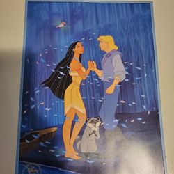 VINTAGE *DISNEY *POCAHONTAS *EXCLUSIVE COMMEMORATIVE LITHOGRAPH *11X14 *NEVER USED *COLLECTIBLE 