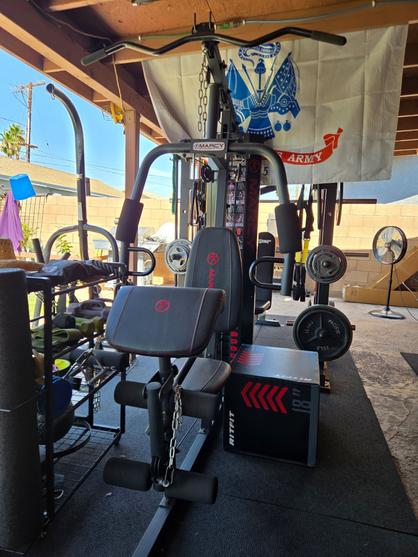 Marcy 150lbs all-in-one home gym