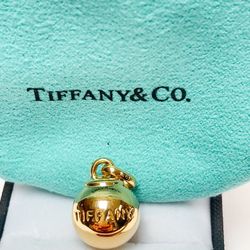 Tiffany and Co 18k gold ball charm 1.9grams