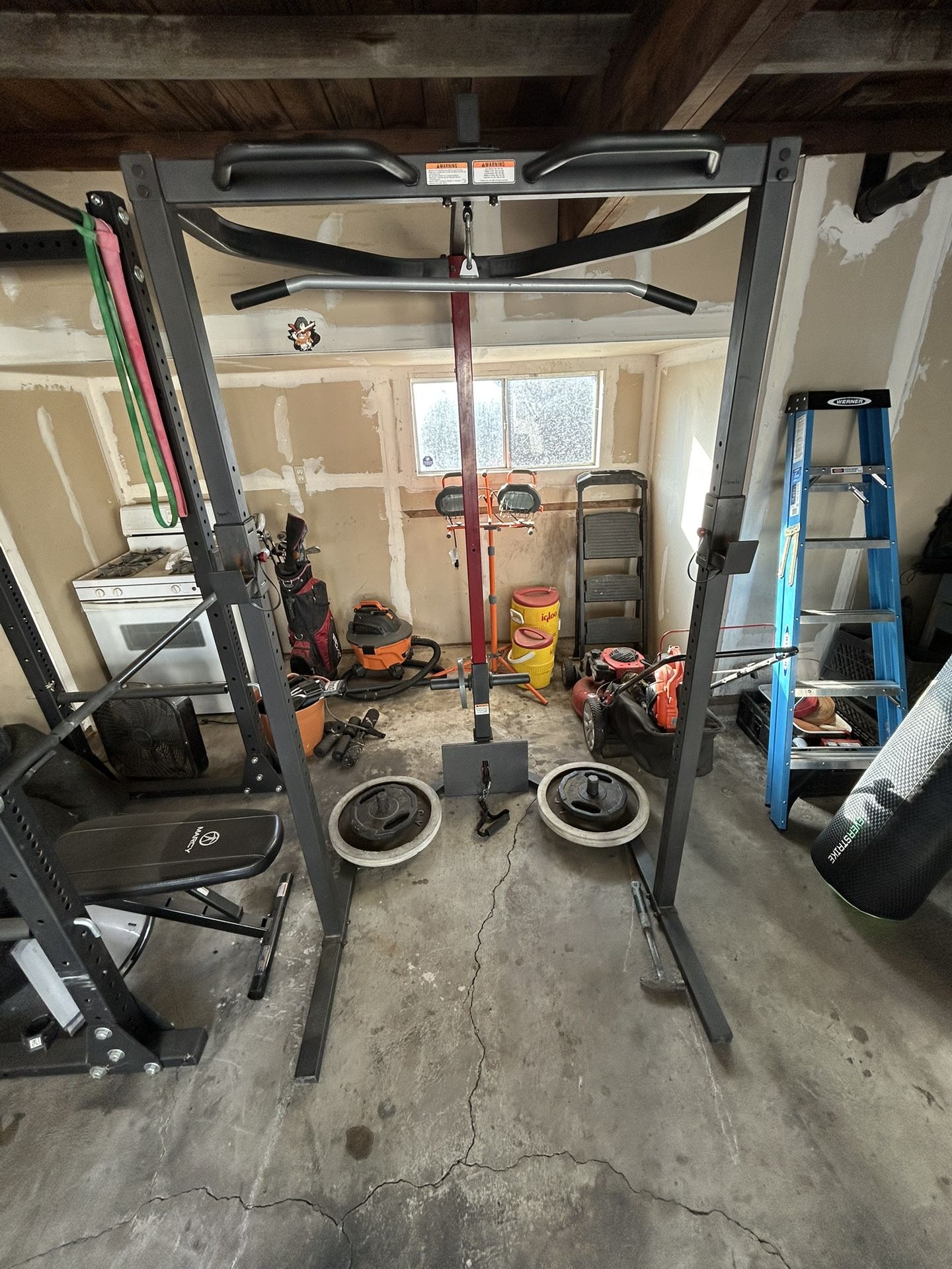 Squat Rack With Cables