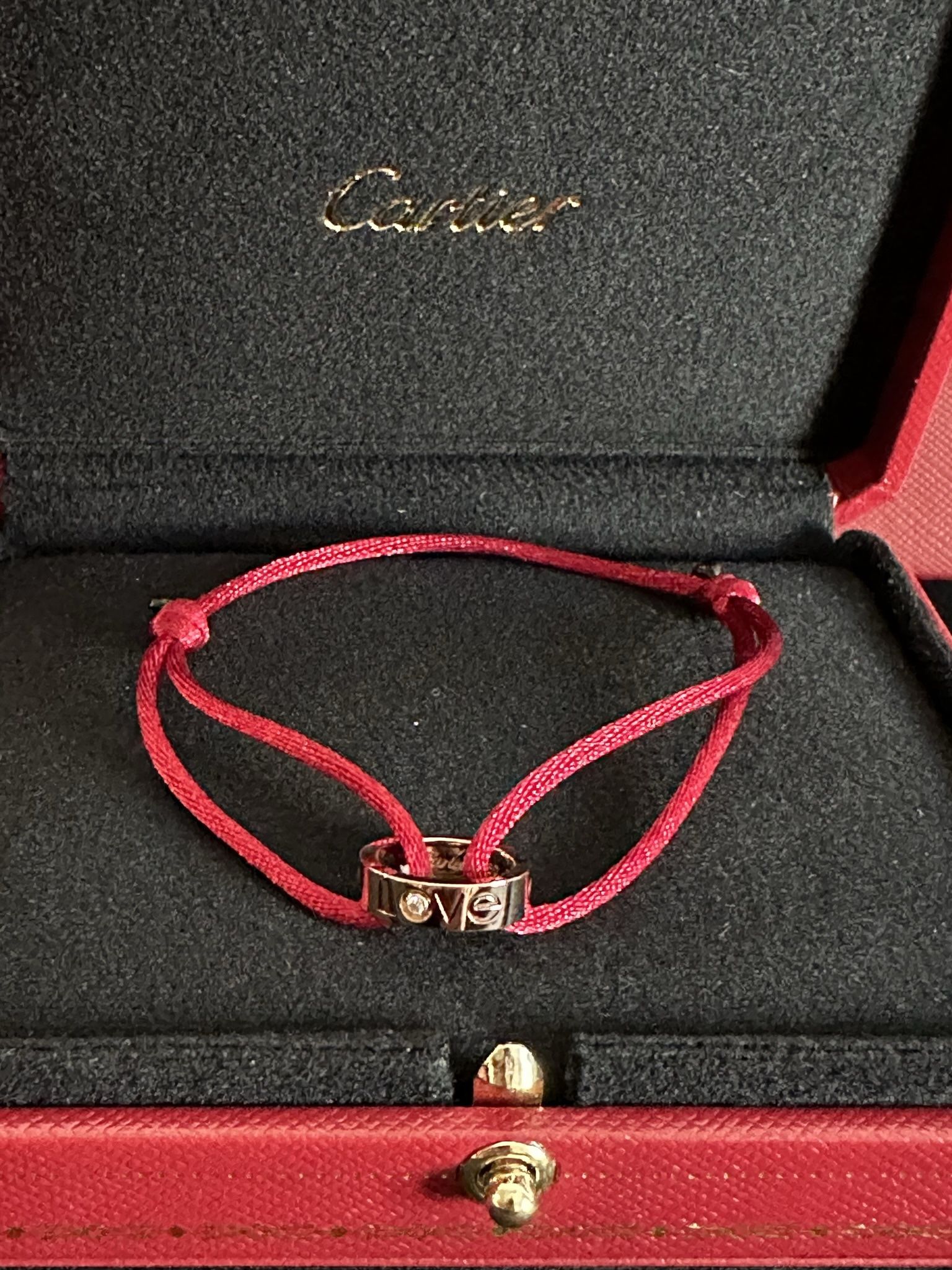 ‼️PRICE FIRM‼️ Cartier LOVE charity cord bracelet w/ 1x