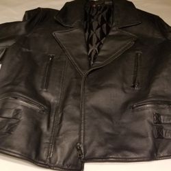 Black Leather Mens Jacket