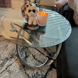 Two Glass Tables 