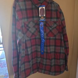 Lee Flannel Shirt Jacket Bonded With Thermal Lining