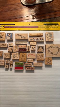Christmas Rubber Stamp Collection – 30+ Pieces