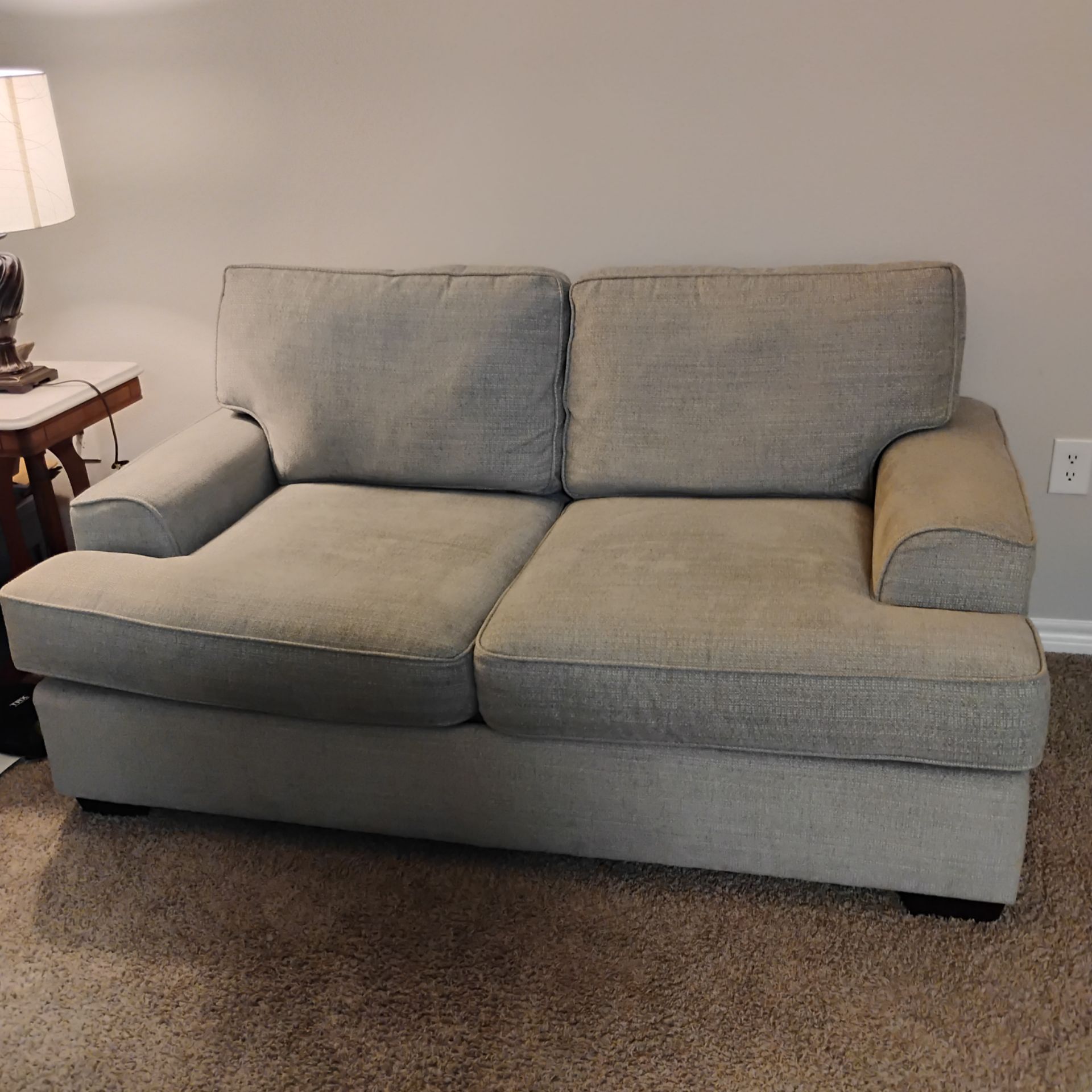Grey love seat for sale