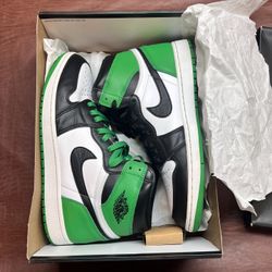 Green Jordan 1s 