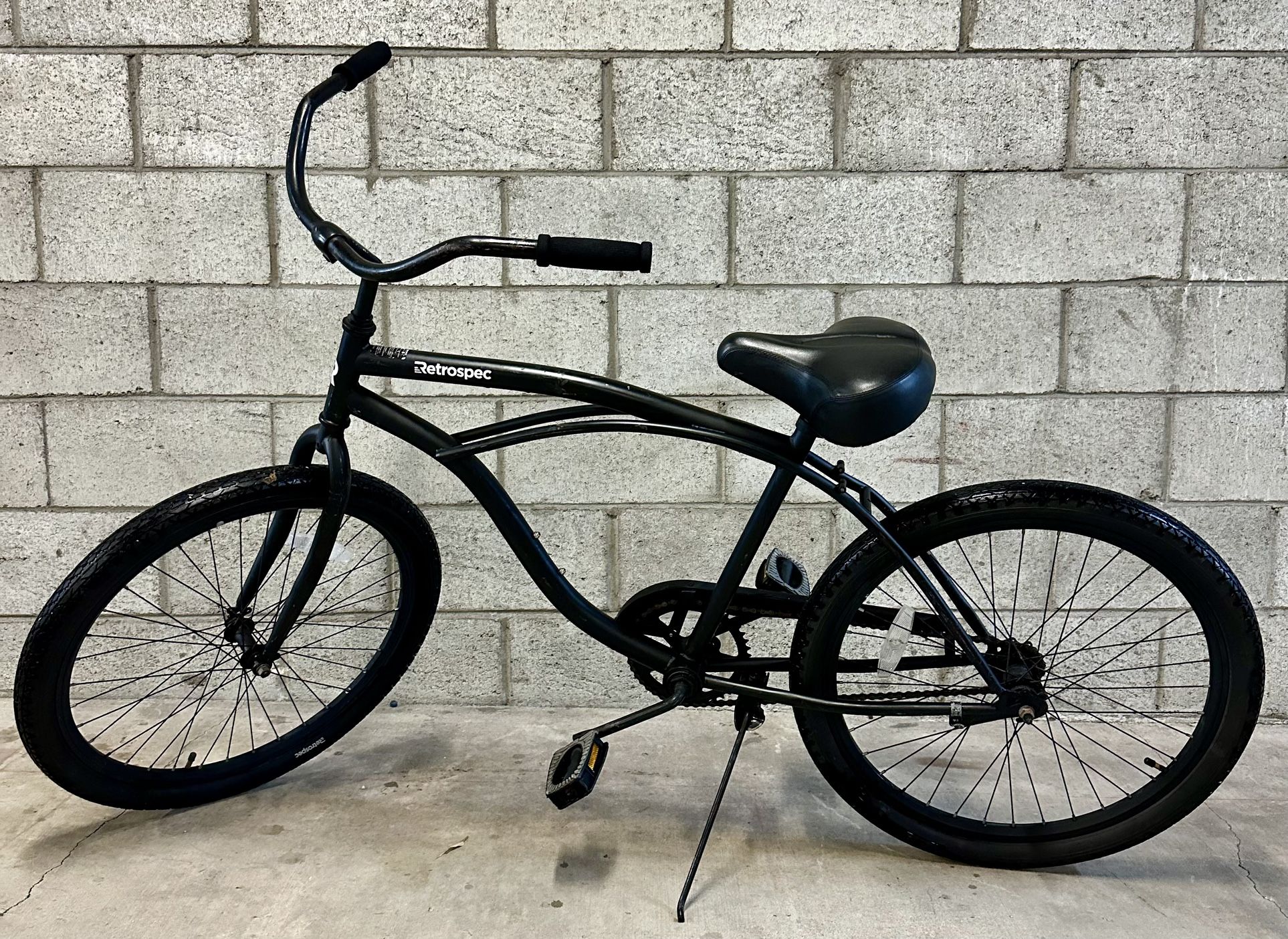 Kids 24” Black Retrospec Beach Cruiser