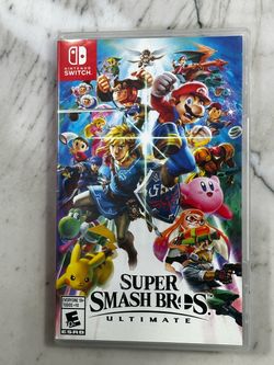 Nintendo Switch Super Smash Bros Ultimate Game With Case