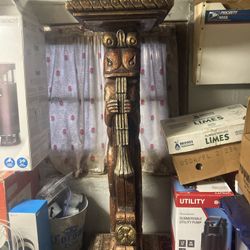 Antique Wood Indian Dragon Stand 
