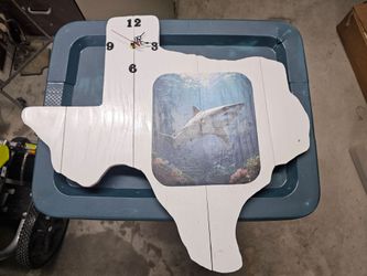Texas wall art decor clock