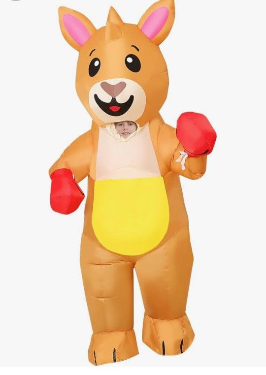 Inflatable Boxing Kangaroo Costume for Kids 48"