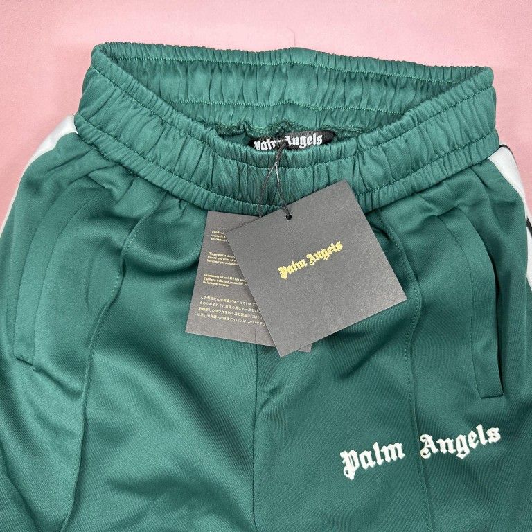 Palm Angels Terry Monogram Track Pants 'Red/Off White' -  PMCJ001S22FAB0042503