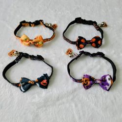 Halloween Pet Collar with Removable Bowtie for Pet