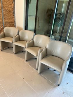 Leather chairs
