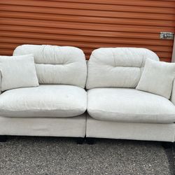 Cream Love Seat 
