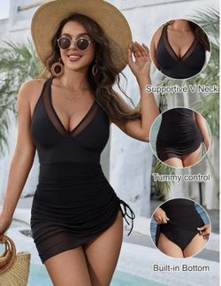 New Blooming Jelly Tummy Control Black Swimsuit Very Sexy And Classy Size Medium