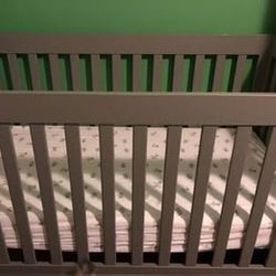 Baby Letto Modo 3 in 1 convertible crib in gray