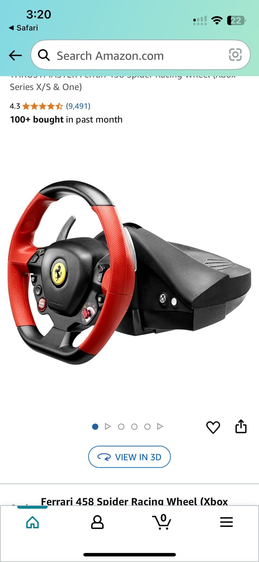 Thrust Master Xbox Wheel