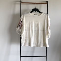 Cool Zara fringe shirt- S