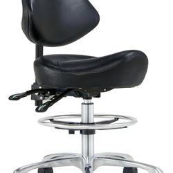 Adjustable Rolling Salon Chair 💺 Esthetic / Lash / Tattoo – Like New 