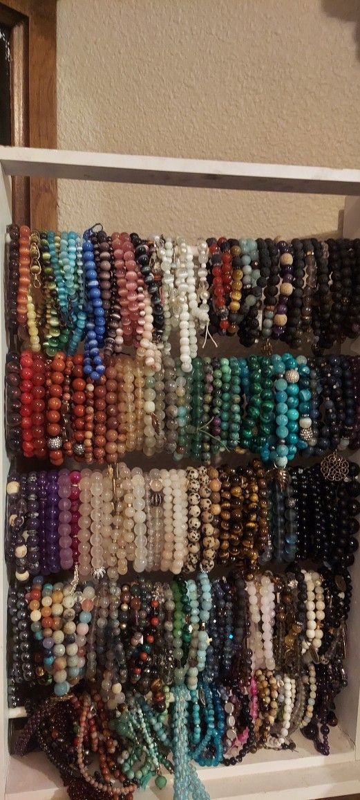 Natural Gem Beaded Bracelets