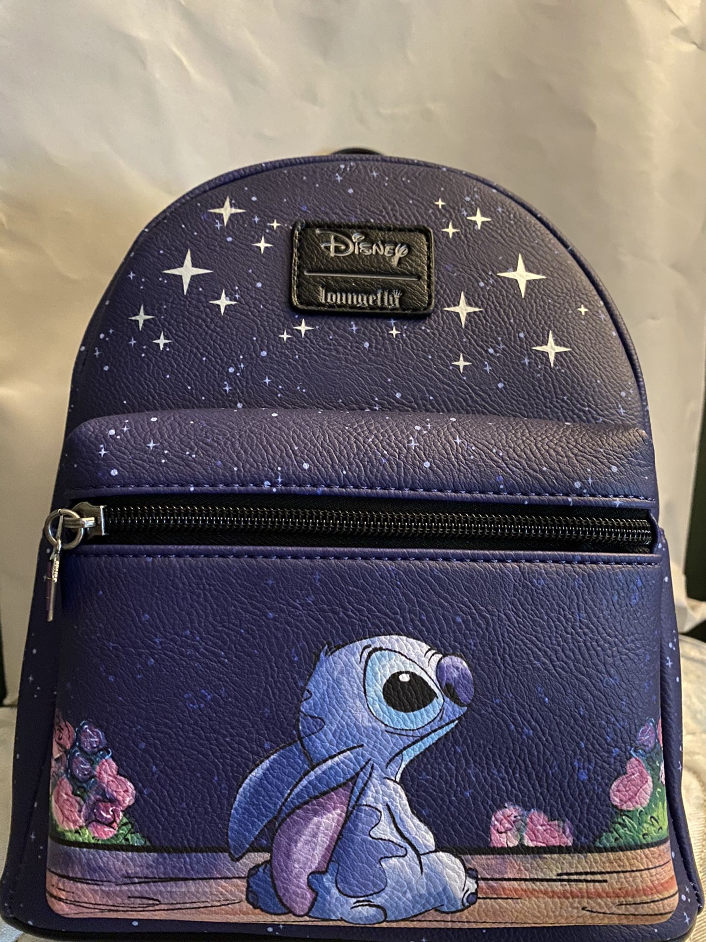 Disney Loungefly Stitch Starry Night Hot topic Exclusive Mini Backpack