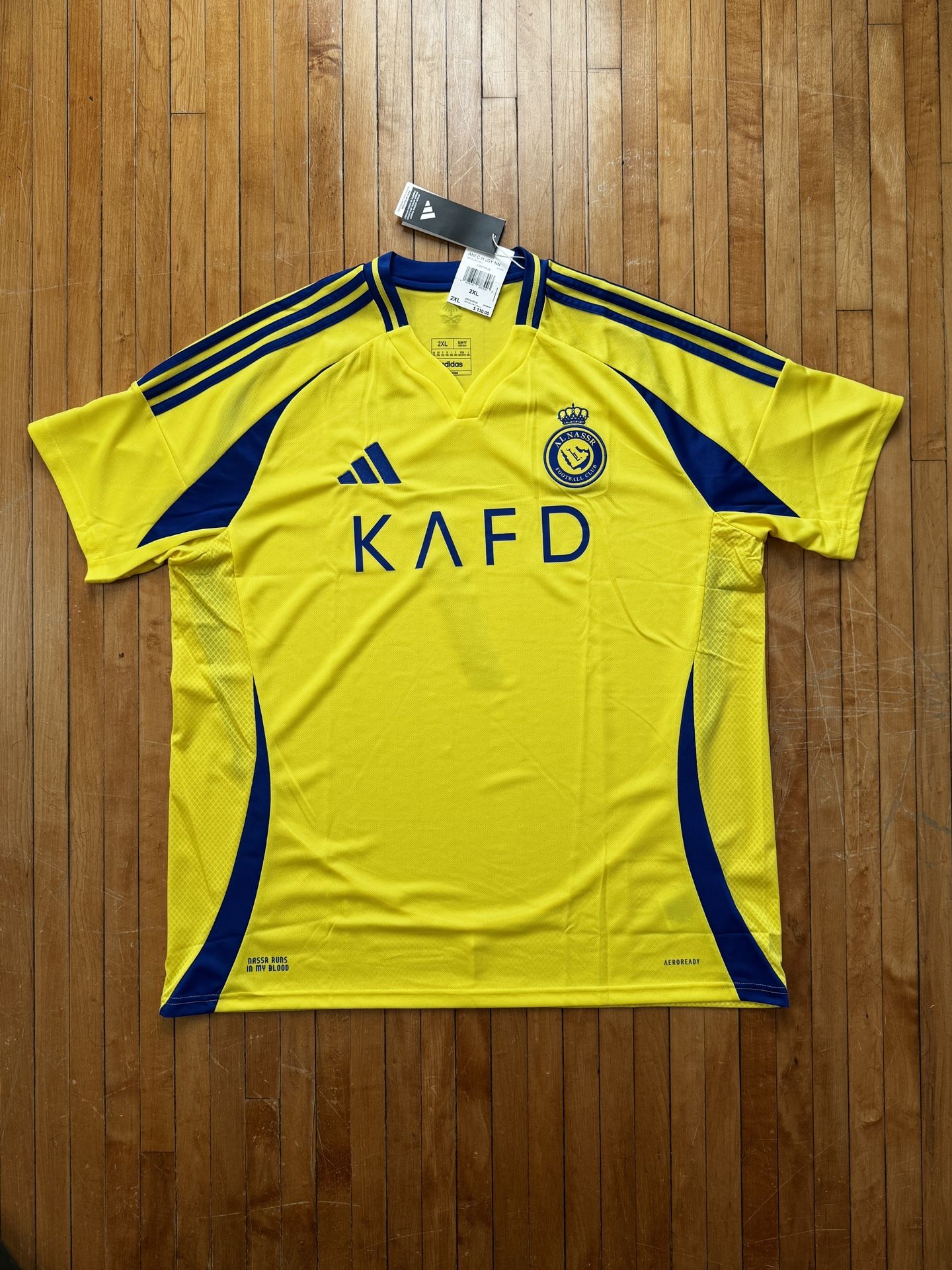 NWT Adidas Al Nassr FC 24/25 Cristiano Ronaldo Men’s Home Jersey JP0459 Sz. 2XL